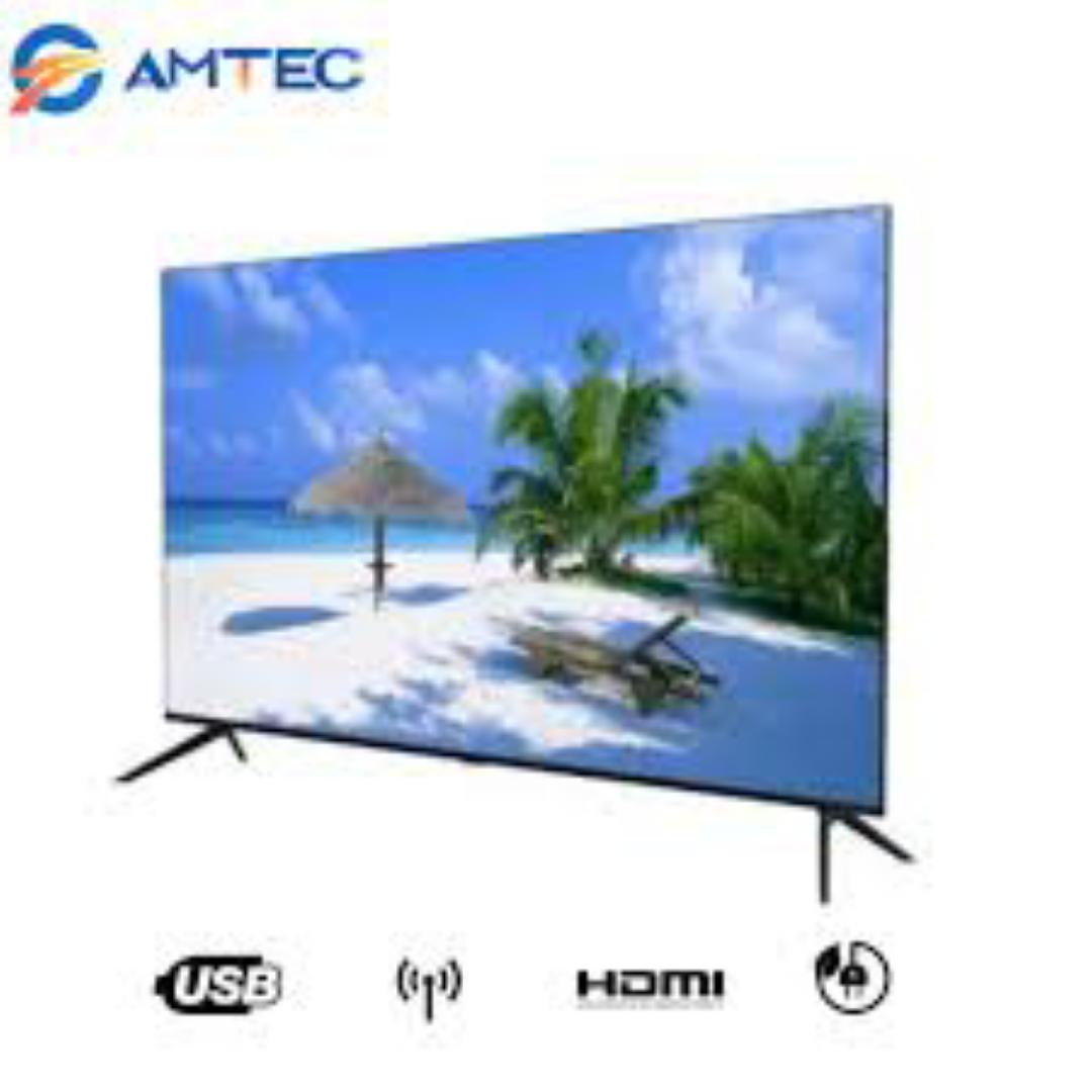 Amtec 32 Inch Smart Android TV AC/DC Frameless with Bluetooth, YouTube & Netflix