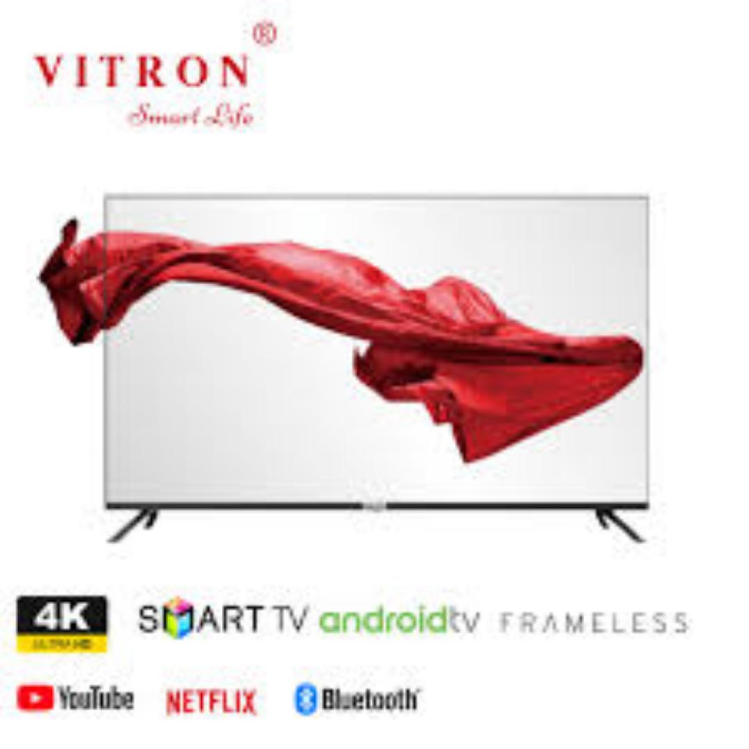Vitron 55" Inch HTC5568US Smart Android TV ,FRAMELESS, BLUETOOTH ENABLED,4K UHD Smart Android,Netflix,YouTube ,WIFI CONNECTIVITY,APP STORE,INBUILT DECODER+FREE TV GUARD AND WALL MOUNT(1 YEAR WARRANTY)