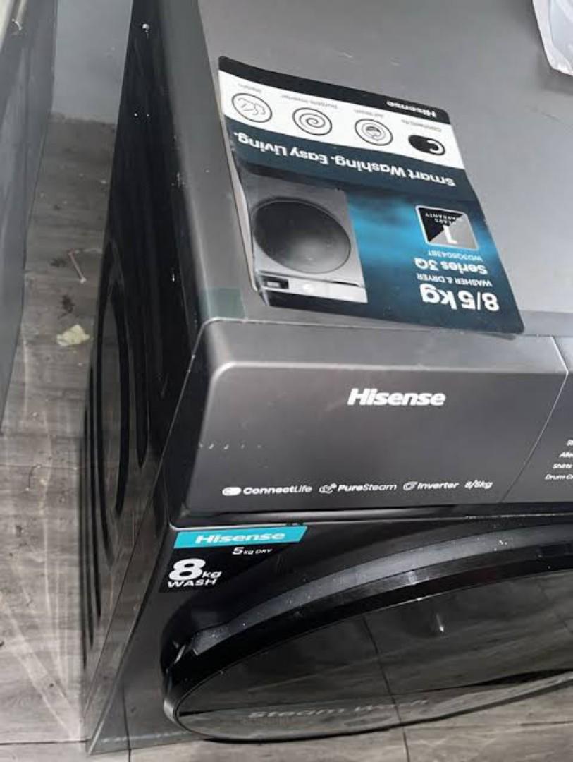 Hisense Washer 8kg & Dryer 5Kg WD3Q8043BT Front Load Washing Machine