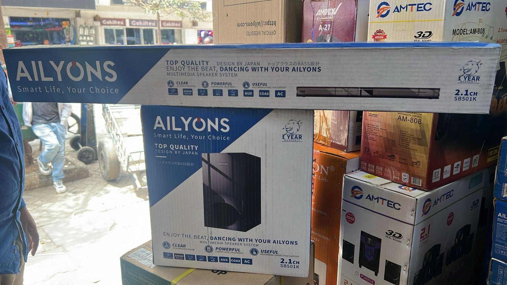 AILYONS SB501K 2.1CH Speaker System Woofer Sound Bar Subwoofer Soundbar Multimedia 18000W PMPO