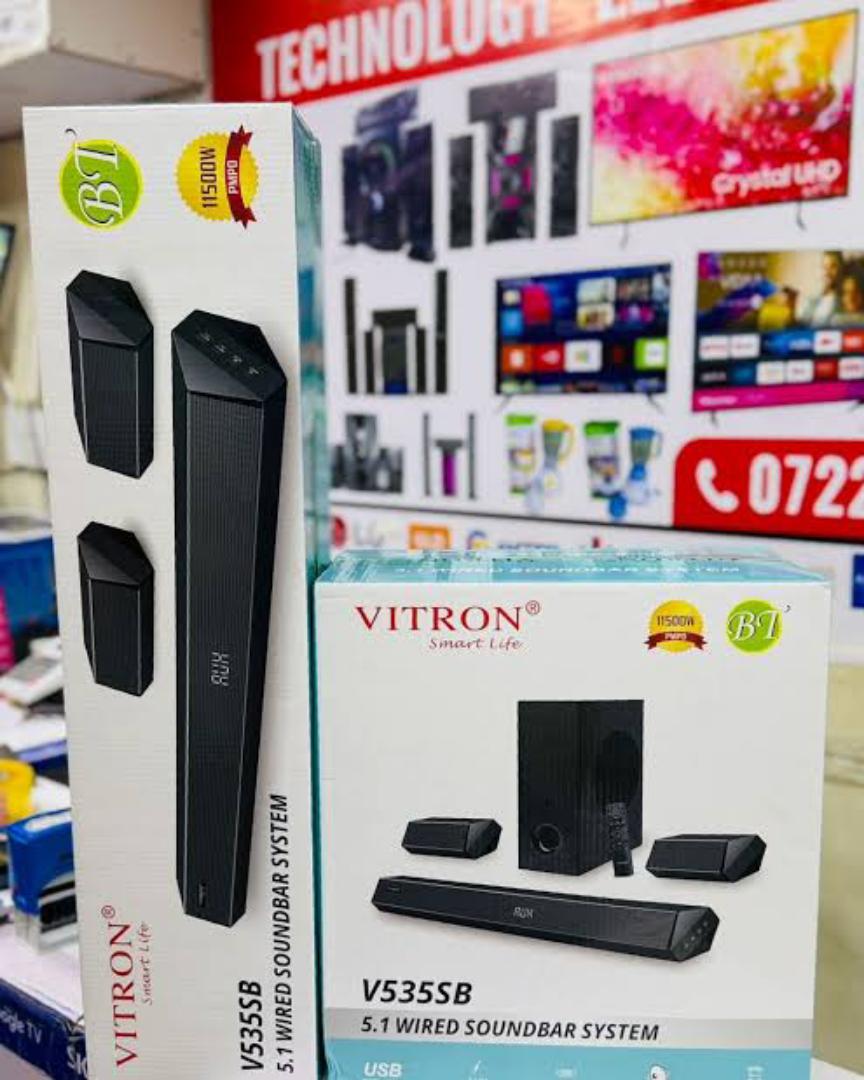 Vitron V535SB 11500watts PMPO 5.1 wired soundbar system high quality Sound Bar System with Subwoofer, HDMI ARC, USB & AU-1 YEAR WARRANTY