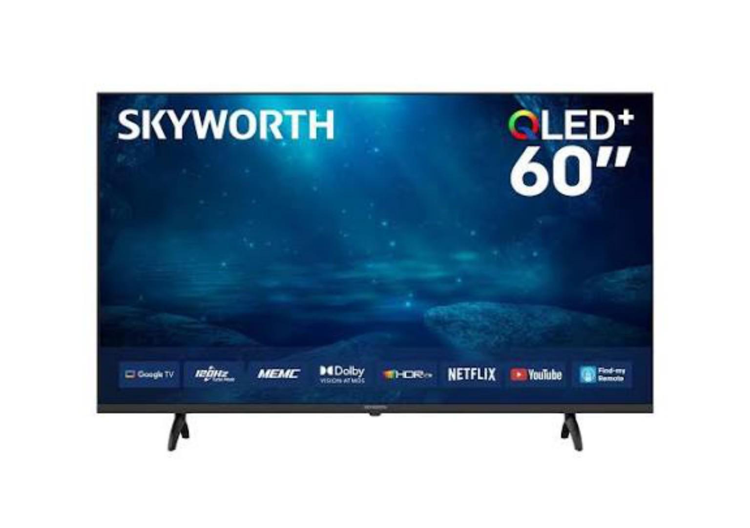 Skyworth 60Q6500G 60" Inch 4K QLED Google TV – Smart HDR Display