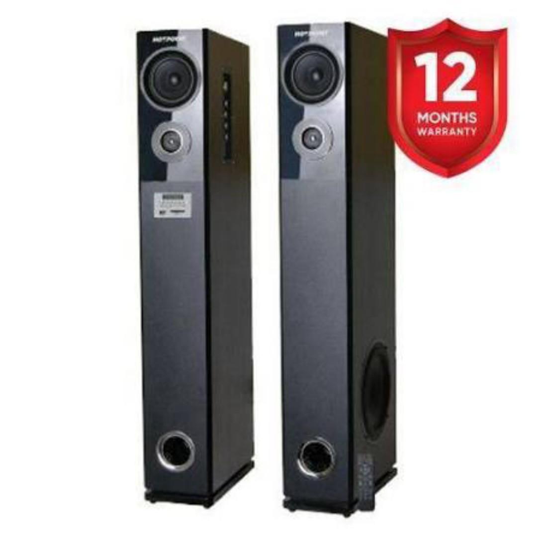VON 2.0CH VEA2402ET Active Speaker Tall boy Subwoofer 240W RMS-1 year warranty