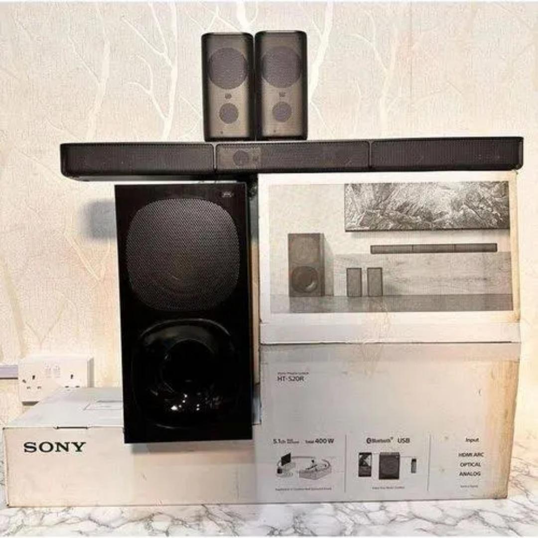 Sony HT-S40R 5.1ch 600W Home Cinema with Wireless Rear Speakers with Dolby® Digital technology and wireless amplifier to power the rear speakers.