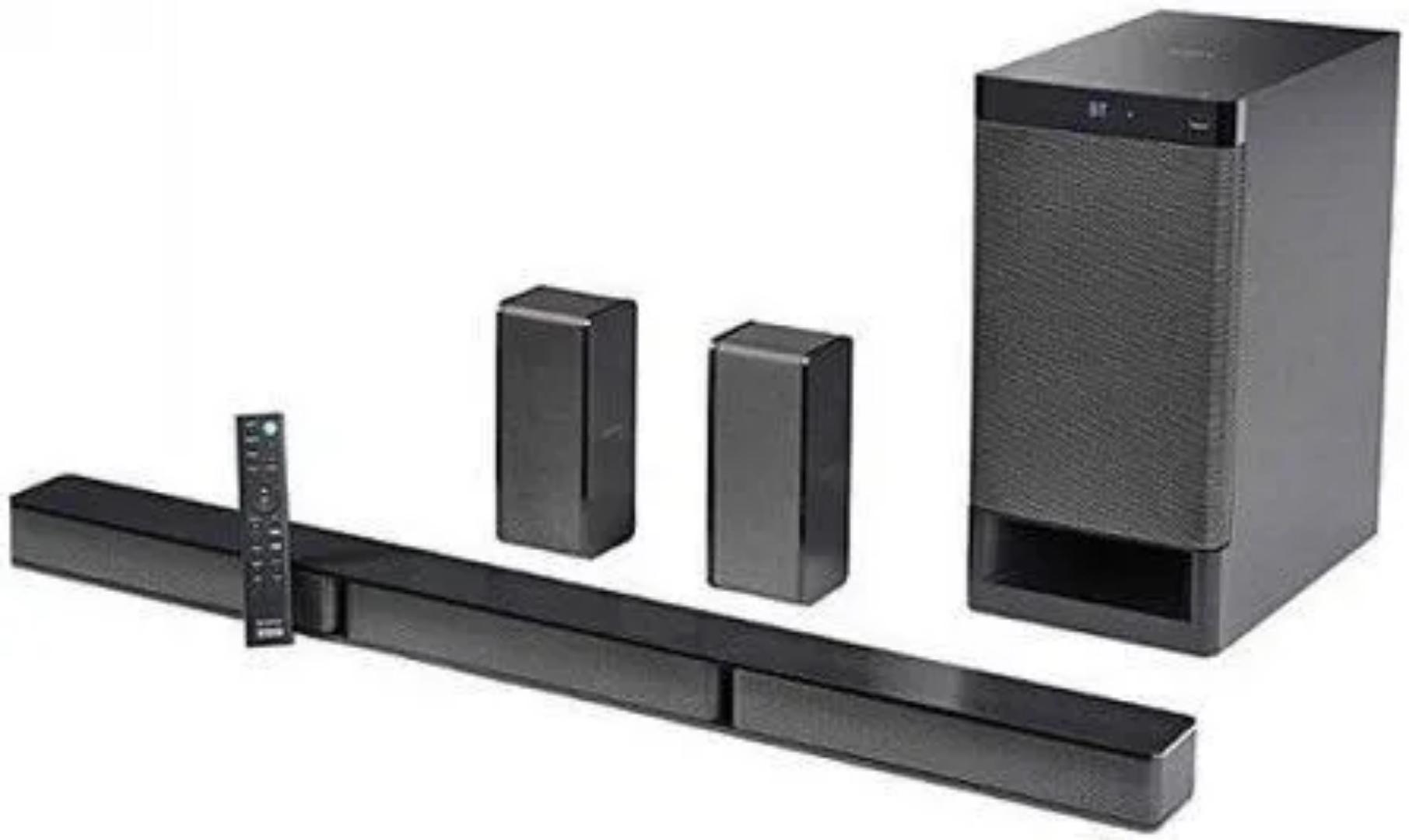 Sony HT-S40R 5.1ch 600W Home Cinema with Wireless Rear Speakers with Dolby® Digital technology and wireless amplifier to power the rear speakers.