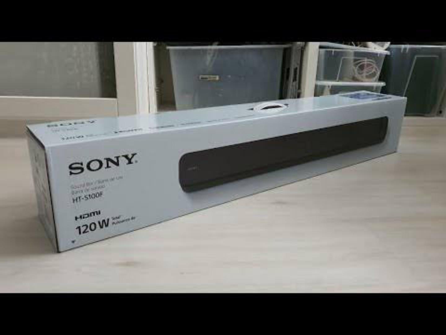 Sony HT-S100F 120W Wireless Single Soundbar with Bluetooth  Clear & Powerful Sound Easy Setup, Deep Bass, Immersive Experience-1 YEAR WARRANTY