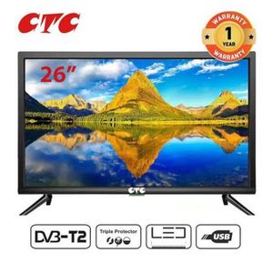 CTC 26'' 26FR24CT2 Inch AC/DC Led Digital TV With Inbuilt Decorder - Black(1 year warranty)