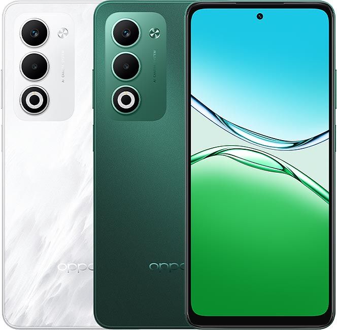 Oppo A5 256+8GB 6.6" 120Hz IPS LCD Display 50MP Camera 6000mAh Battery 45W Fast Charging Dual SIM IP 65 Water & Dust Resistance Android 15 Side-Mounted Fingerprint AI Smartphone-1 year warrant