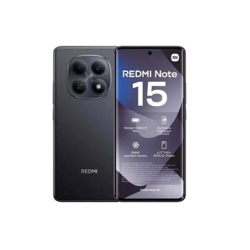 XIAOMI Redmi Note 15 128GB ROM + 6GB RAM 6.77" 120Hz AMOLED Curved Display 108 MP Rear Camera 20MP Selfie 6000mAh Battery 33W FAST CHARGING ANDROID 15 SMARTPHONE -1 year warranty
