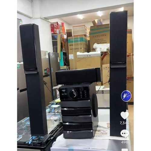 Nobel+ NB 2040 Subwoofer  5.1 CH Tall Boy Speakers 🔊 | Bluetooth Home Theater System | 55000W PMPO | Powerful Bass & Clear Sound |perfect for home entertainment & parties-1 year warranty