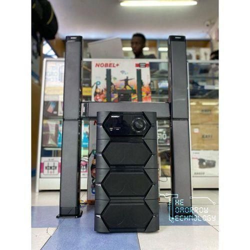 Nobel+ NB 2040 Subwoofer  5.1 CH Tall Boy Speakers 🔊 | Bluetooth Home Theater System | 55000W PMPO | Powerful Bass & Clear Sound |perfect for home entertainment & parties-1 year warranty