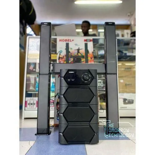 Nobel+ NB 2040 Subwoofer  5.1 CH Tall Boy Speakers 🔊 | Bluetooth Home Theater System | 55000W PMPO | Powerful Bass & Clear Sound |perfect for home entertainment & parties-1 year warranty