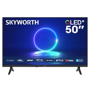 Skyworth 50 Inches 50Q6500G 4K QLED Smart TV – Ultra HD Quantum Dot Display, HDR Picture Quality, Smart Android TV, Built-in WiFi & Netflix YouTube Support, Dolby Audio,Frameless Design-1 YEAR WARRANT
