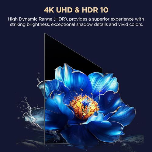 TCL 43 Inch V6C Smart 4K Ultra HD HDR Google TV (2025) WITH Netflix Youtube Google Appstore Inbuilt WIFI Inbuilt Decoder DOLBY AUDIO HDR10 +FREE TV GUARD AND WALL BRACKET -1 YEAR WARRANTY
