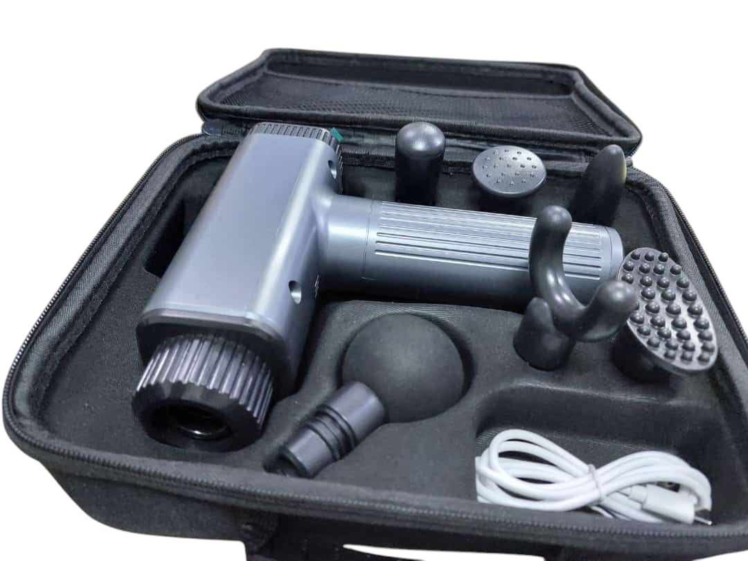 Powerful  Massage Gun, deep tissue stimulation gun massager, powerful rapid and repetitive pressure combined with vibration therapy.