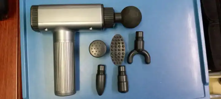 Powerful  Massage Gun, deep tissue stimulation gun massager, powerful rapid and repetitive pressure combined with vibration therapy.
