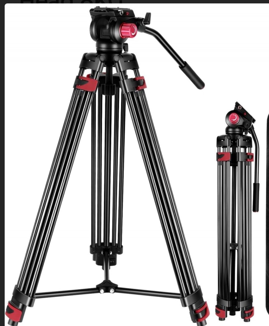 750CM HEAVY  DUTY PROFESSIONAL  CAMERA TRIPOD WITH 360 DEGREE FLUID HEAD