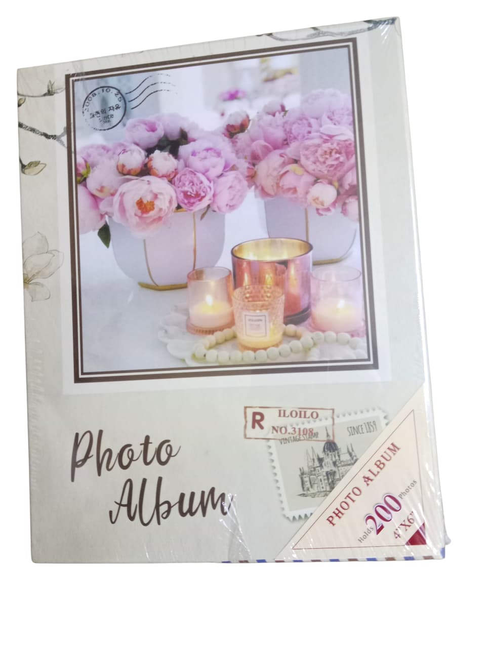 BOX TYPE PHOTO ALBUM 200 PHOTOS 4*6 SIZE