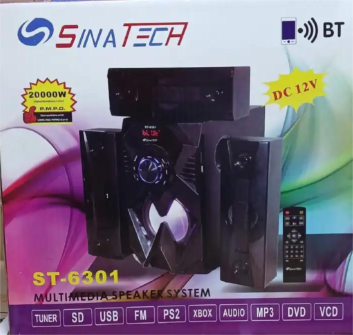 Sinatech woofer 3.1 ST-6301 MULTI MEDIA SPEAKER SYSTEM 20000W-Produces high quality sound, remedy to your sound quest