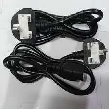 High Quality White Fused Computer Desktop CPU And Monitor Power Cable Highly efficiency and reliability