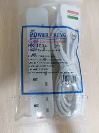 Power King 4 Way Quality Extension Socket With A Long Cable-Ideal for all electrical devices