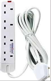 Power King 4 Way Quality Extension Socket With A Long Cable-Ideal for all electrical devices