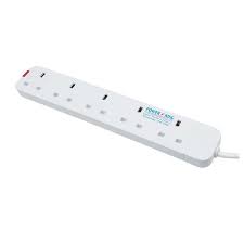 Power King 4 Way Quality Extension Socket With A Long Cable-Ideal for all electrical devices