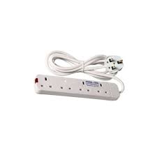 Power King 4 Way Quality Extension Socket With A Long Cable-Ideal for all electrical devices
