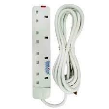 Power King 4 Way Quality Extension Socket With A Long Cable-Ideal for all electrical devices