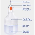 Chargable reading lights + free charging cableOutdoor USB Rechargeable LED Lamp Bulbs Emergency Light 20W 40W 80W 150W Portable Hook Up Camping Lights Home Decor Night Light + free charging cable