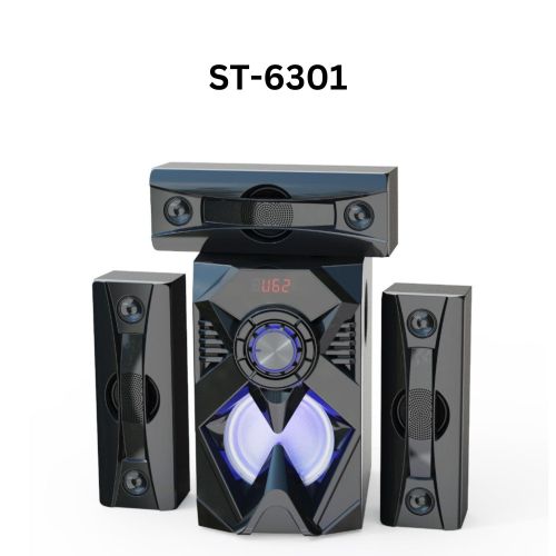 Sinatech woofer 3.1 ST-6301 MULTI MEDIA SPEAKER SYSTEM 20000W-Produces high quality sound, remedy to your sound quest