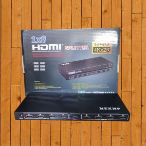 4K Premier Quality Ultra HD HDMI Splitter 1X8 8 Port Repeater Amplifier