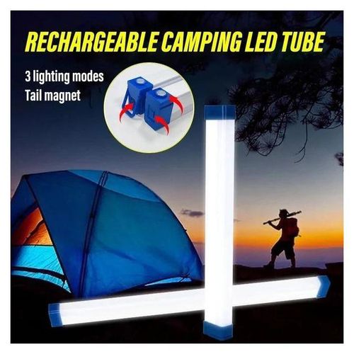 55CM Portable LED Rechargeable Tube, Camping Light, Emergency magnetic light, Magnetic Suspension Portable Light Bulb for Emergency,Night Market,Outdoor Lighting, emergency house light, 20W, 6-8 hours