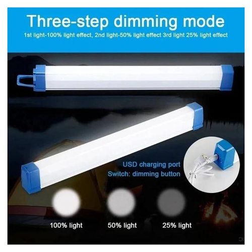 55CM Portable LED Rechargeable Tube, Camping Light, Emergency magnetic light, Magnetic Suspension Portable Light Bulb for Emergency,Night Market,Outdoor Lighting, emergency house light, 20W, 6-8 hours