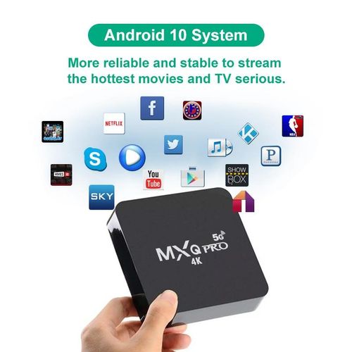 MXQpro RK3229 Android 10.1 Smart TV Box 4K Youtube Media Player TV BOX Remote Control TV Set Top Box