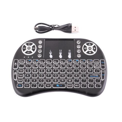 I8 Mini Wireless Keyboard Backlight 2.4G Air Mouse Remote Control Touchable Handheld for Smart Android TV Box Desktop PC-High sensitivity touch template