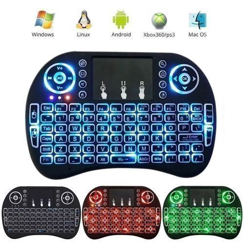 I8 Mini Wireless Keyboard Backlight 2.4G Air Mouse Remote Control Touchable Handheld for Smart Android TV Box Desktop PC-High sensitivity touch template
