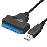 SATA to USB 3.0 Adapter Cable for 2.5 inch HDD/SSD, Hard Drive Adapter Converter