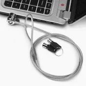 F&K Lock With 2 Keys For Notebook Laptop Laptop Key Lock, Universal Anti-Theft Wire Retractable Lock,Portable Safety Lock with Locking Cable for Laptop