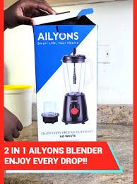 Original  AILYONS  BLENDER Best  Quality Alyons 2 In 1 Blender ON OFFER SELLING AT A WHOLASALE PRICES /// AILYONS Quality 2 In 1 Blender OFFER HIGHLY RECOMMENDED High Quality Motor with Heat Fuse