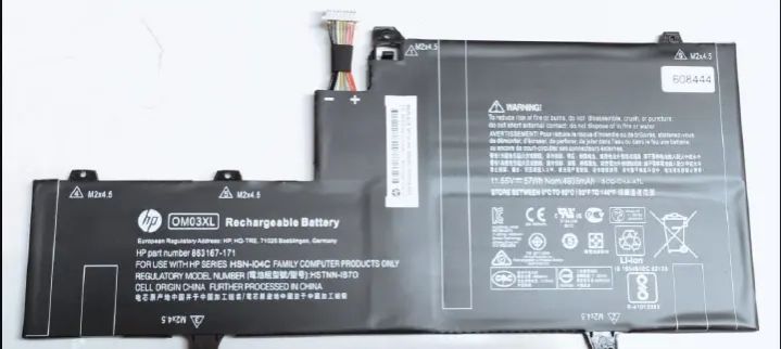 ORIGINAL HP OM03XL Genuine/HP Elitebook X360 1030 G2 Laptop Battery-VERY HIGH QUALITY BATTERY WITH WARRANT-/HP OM03XL Battery For EliteBook X360 1030 G2, S/P: 863167-1B1, 863280-855, HSTNN-I04C, HSTNN