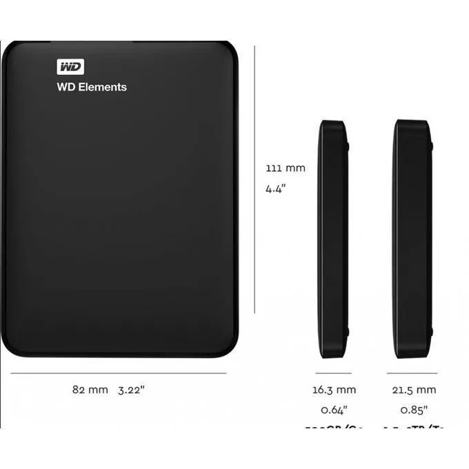 WD Elements WD External Hard Disk Casing Enclosure External Casing. USB 3.0 to III Supports UASP Protocol. LED power indicators