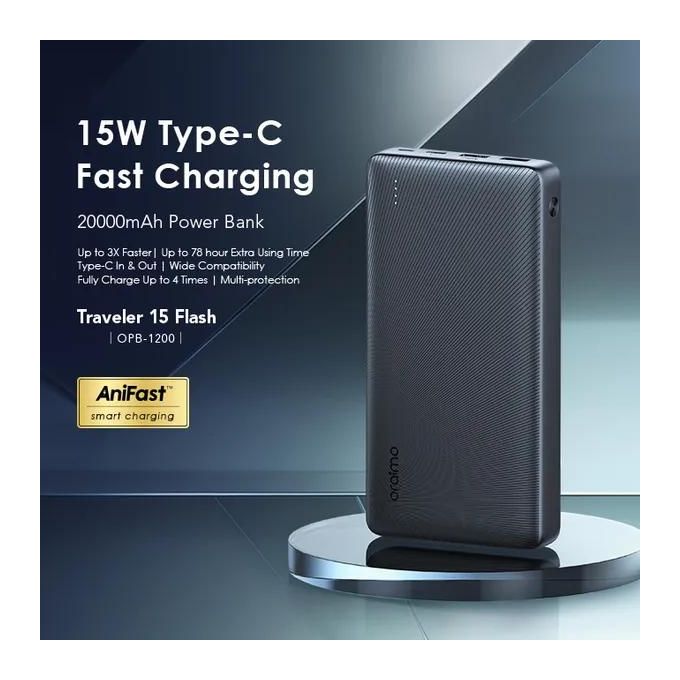 Oraimo Traveler 15 Flash 20000mAh 15W Power-Bank