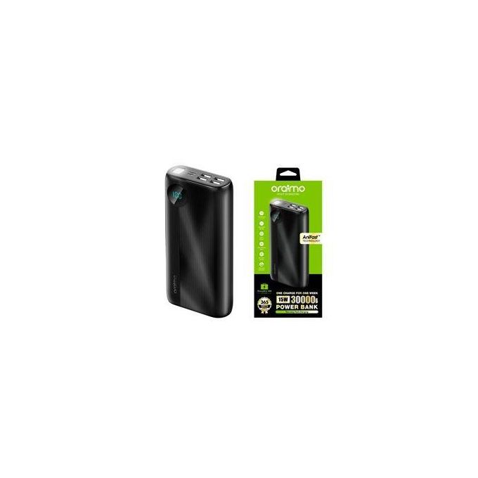 DISCOUNTED OFFER!! Oraimo PowerBox 300 30000mAh Power Bank(OPB-P300Q)- 15W, Type-C IN & OUT, LED Torch, 3A Fast Charging, Multi-Protection Safety System, Dual Input, Triple Output - Power Banks