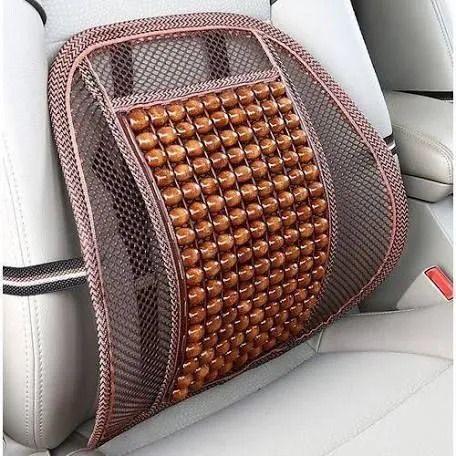 Car Lumber Seat And Office Chair Beads Back Rest Mesh Support