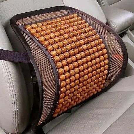 Car Lumber Seat And Office Chair Beads Back Rest Mesh Support