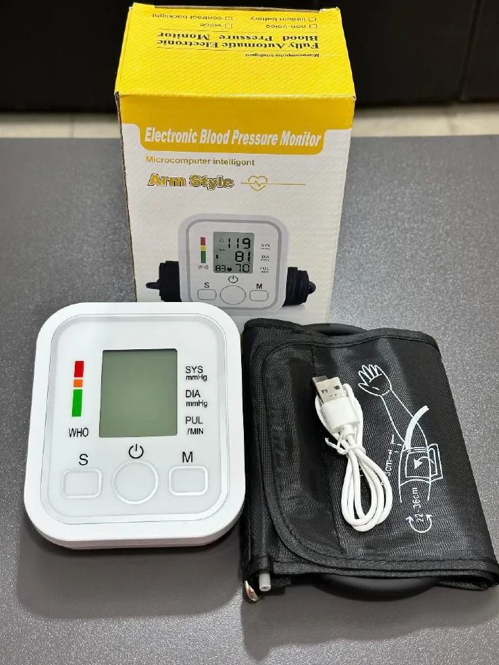 Electronic Digital Arm Blood Pressure Monitor Microcomputer Intelligent Arm Style