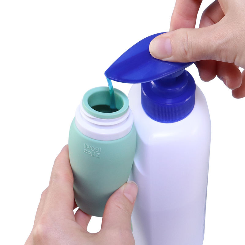 3pcs LeakProof Refillable Travel Bottles Silicone Portable Squeezable Toiletry Containers for Shampoo Lotion Cream Hand Sanitizer Shower gel skin care BottleTravel Essentials Empty Bottles Storage Set