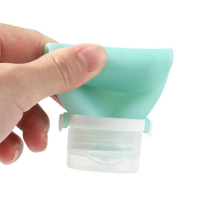 4pcs LeakProof Refillable Travel Bottles Silicone Squeezable Toiletry Containers for Shampoo Lotion Cream Hand Sanitizer Skincare BottleTravel Essentials Empty Storage Bottles Set