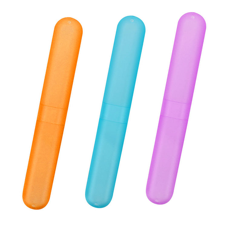 Portable Travel Toothbrush Holder Cover Case Luxury Travel Plastic Container Toothbrush Protection Organizer Box for Oral Care Colorful Toothbrush Storage Cover for School Home Office or Vacation Use
